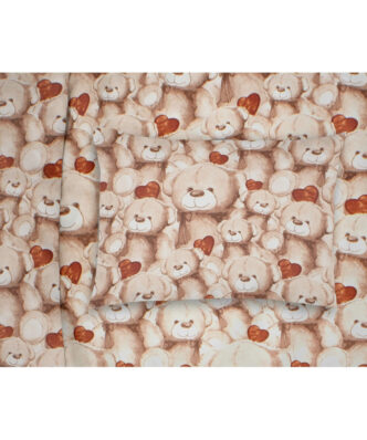 Παιδική Μαξιλαροθήκη (1τμχ) Teddy Bear 535 της DIMcol (50x70) - Beige
