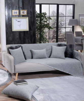 Διακοσμητική Μαξιλάρα Δαπέδου Melrose 11 Grey της TEORAN (65x65)