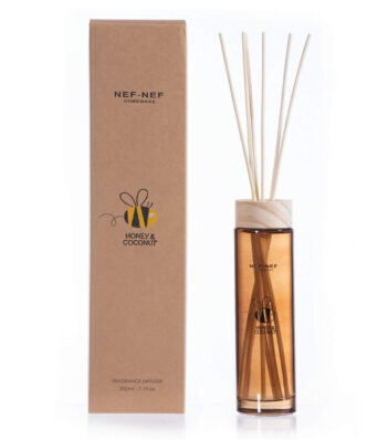 Αρωματικό Χώρου με Στικς HONEY COCONUT της NEF-NEF (200ml) - BROWN