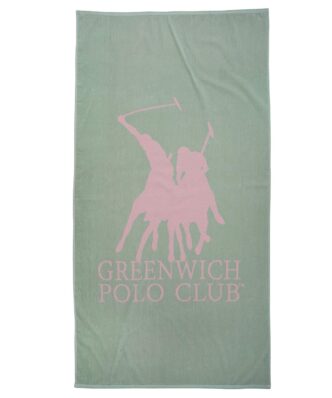3850 Πετσέτα Θαλάσσης της GREENWICH POLO CLUB (90x170) - ΜΕΝΤΑ-ΡΟΖ
