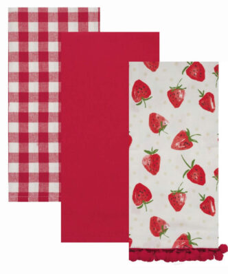 FAZZY 243 Σετ (3τμχ) Πετσέτες Κουζίνας της ΚΕΝΤΙΑ (40x60) - RED
