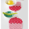 CUPCAKE Ζευγάρι Πιάστρες Κουζίνας της ΚΕΝΤΙΑ (17x25) - RED - WHITE
