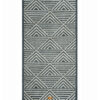 IOS Βελουτέ Πετσέτα Θαλάσσης της ΚΕΝΤΙΑ (80x160) - ANTHRACITE - BEIGE
