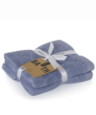 RILEY 01 Σετ (2τμχ) Πετσέτες Προσώπου της ΚΕΝΤΙΑ (50x90) - BLUE