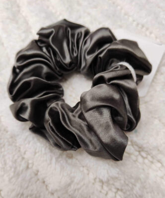 Μεταξωτό Mulberry Silk Scrunchie Μαλλιών Grey (1τμχ) της Down Town