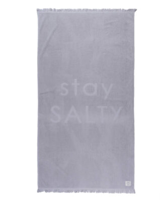 Πετσέτα Θαλάσσης STAY SALTY SILVER της NEF-NEF (90x170)