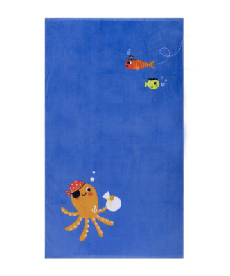 Παιδική Πετσέτα Θαλάσσης PIRATE OCTAPUS BLUE της NEF-NEF (70x120)