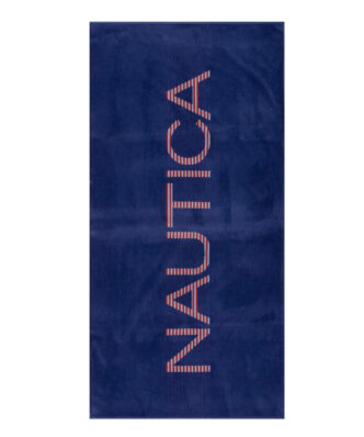 Βελουτέ Πετσέτα Θαλάσσης NAUTICA BRANDED BLUE της NEF-NEF (80x160)