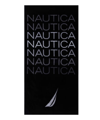 Βελουτέ Πετσέτα Θαλάσσης NAUTICA JET BLACK της NEF-NEF (80x160)