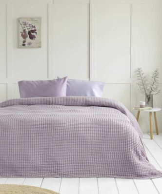 Κουβέρτα Πικέ Comfy της NIMA HOME - Warm Lilac