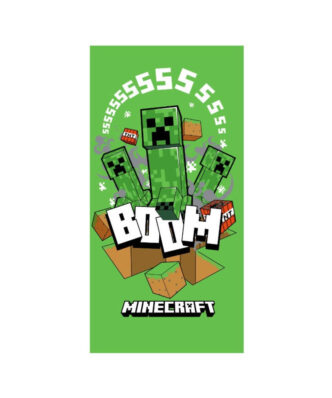 Παιδική Πετσέτα Θαλάσσης Minecraft Πράσινο της BOREA (70x140)