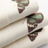Σετ (3τμχ) Πετσέτες Μπάνιου Butterfly Εκρού της BOREA 3
