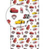 Παιδικό Κατωσέντονο Μονό (με λάστιχο) Cars Λευκό της DISNEY/BOREA (90x200+25)