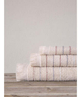 Σετ (3τμχ) Πετσέτες Μπάνιου Elite της NIMA HOME - Light Pink